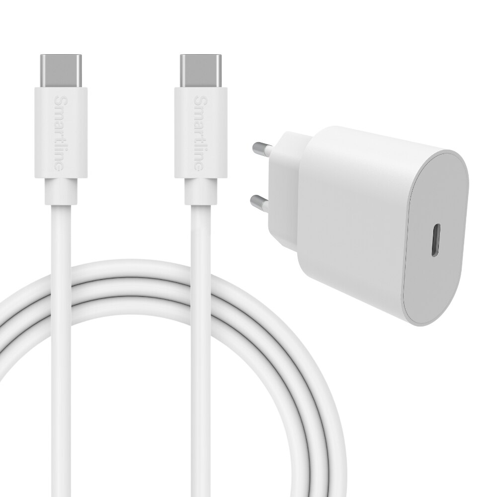 Complete iPad Charger with USB-C - 2m Cable and Wall Charger - Smartline