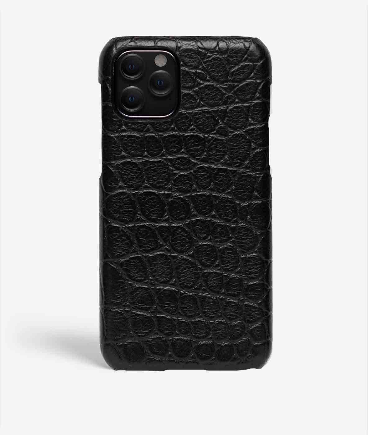 iPhone 11 Pro Case Small Croco Black