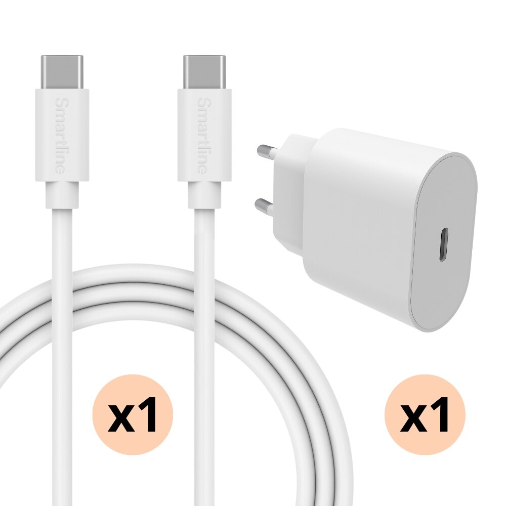Complete Charger Google Pixel 9 Pro XL - 2 meter Cable and Wall Charger USB-C - Smartline